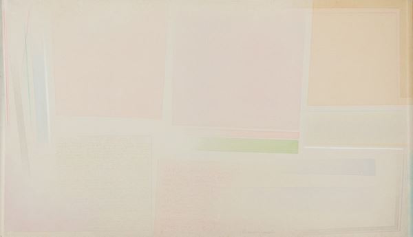 Riccardo Guarneri : Campi rosati  (2009)  - Olio su tela - Asta Asta di Arte Moderna e Contemporanea '800 e '900 - Fabiani Arte
