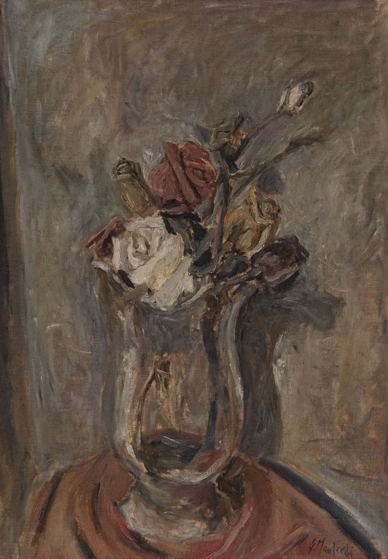 Giuseppe Manfredi - Vaso con Rose