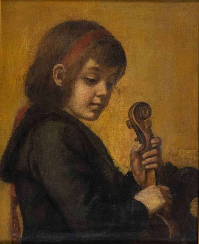 Tranquillo Cremona - Fanciulla con Violino