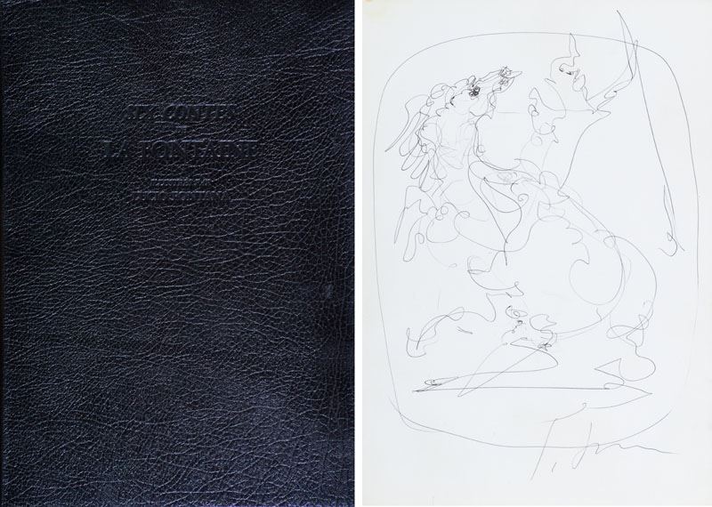 Lucio Fontana - Illustrazione per "six Contes Dela Fontaine