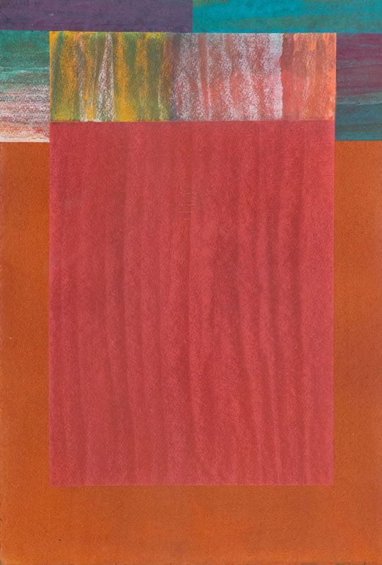 Vittorio Matino : Antipolis rosato rosa  (1996)  - Tecnica mista su carta a mano - Asta Arte Moderna e Contemporanea, '800 e'900	 - Fabiani Arte