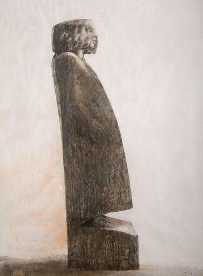 Donna in Piedi (studio per Legno Policromo)