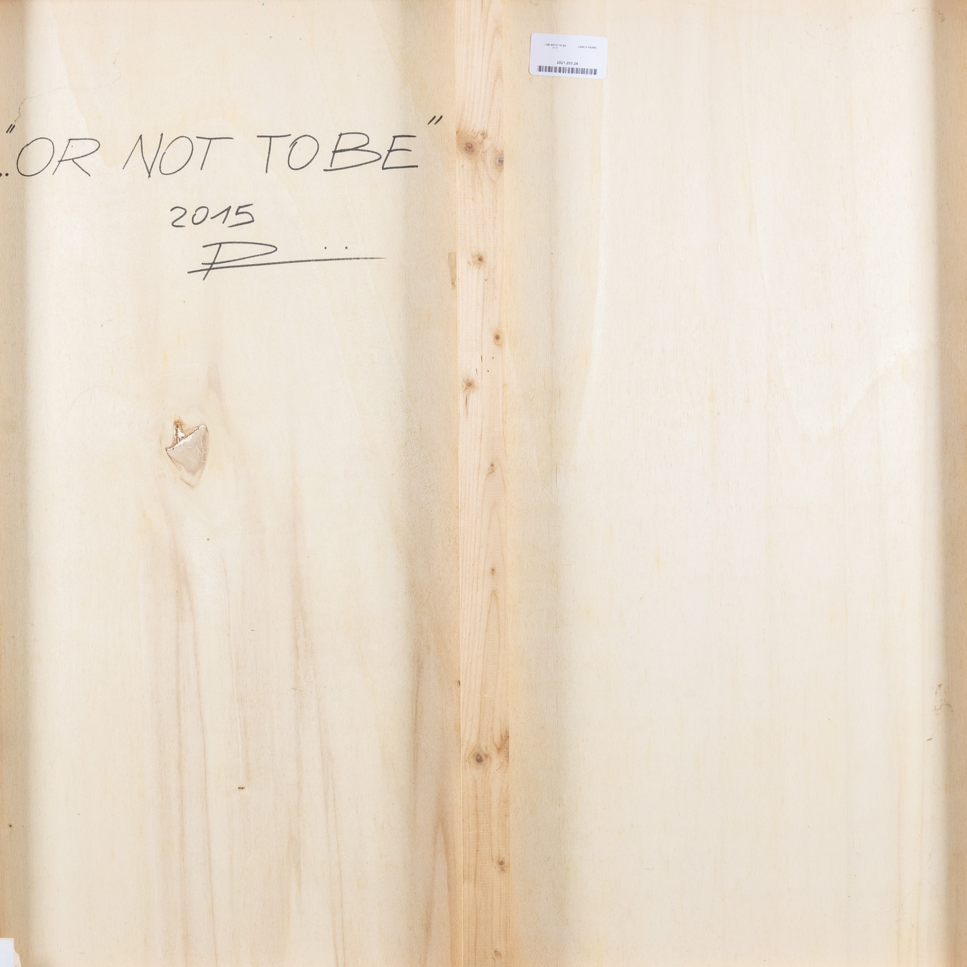 Carlo Pasini - ...or Noto To Be