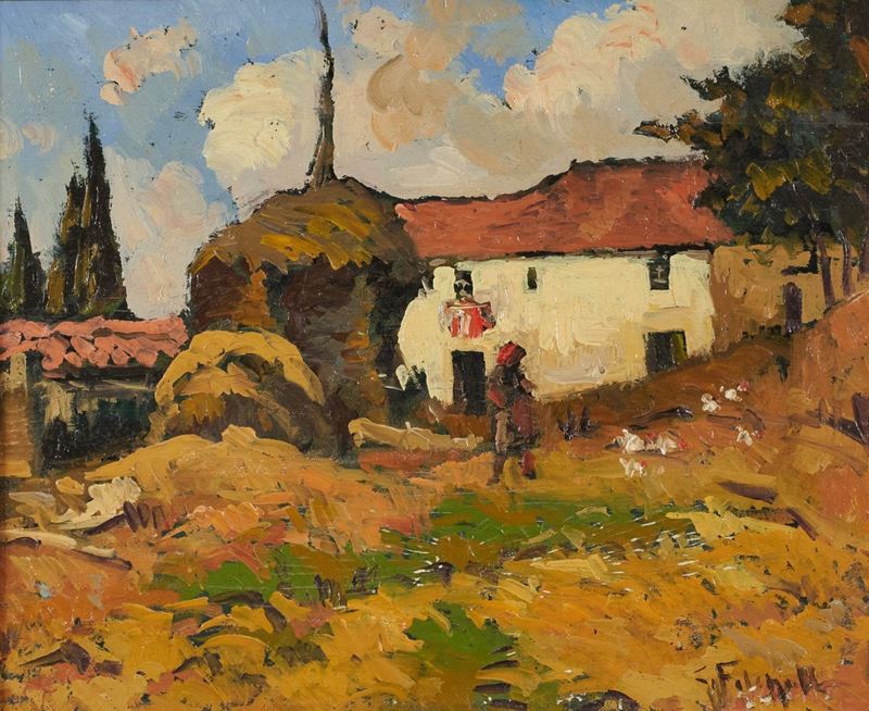 Cafiero Filippelli - Paesaggio con Figura