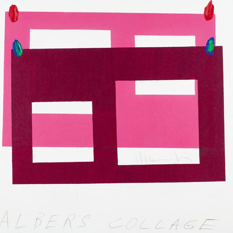 Aldo Mondino - Albers Collage