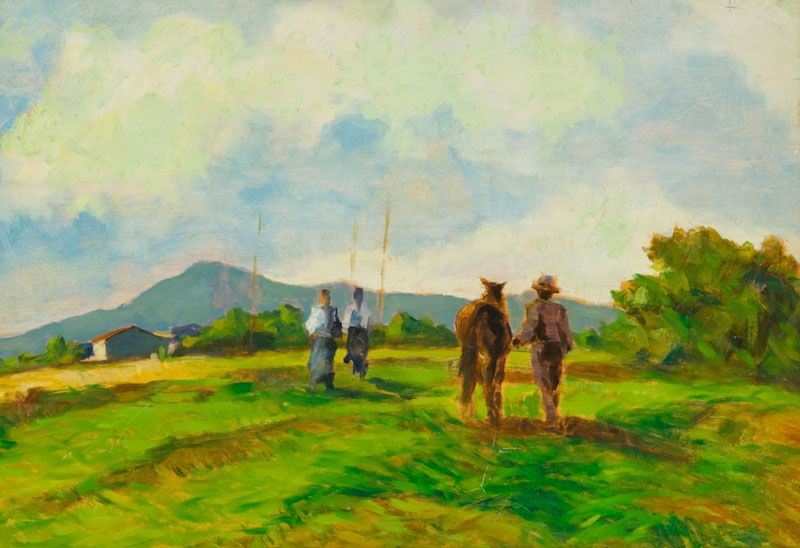 Carlo Domenici - Contadini in Rientro