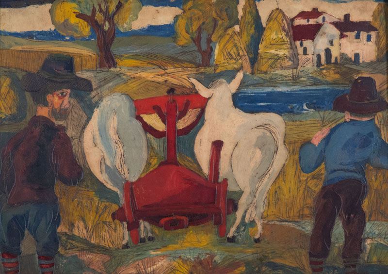 Giuseppe Serafini - Contadini Maremmani
