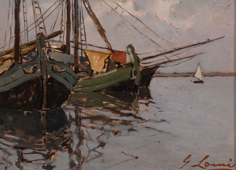 Giovanni Lomi - Riflessi nel Porto di Trieste