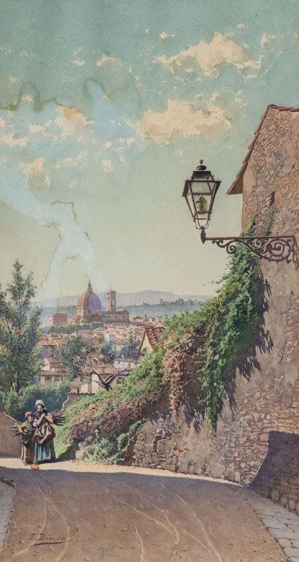 Ernesto Bensa - Veduta di Firenze