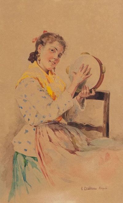 Fanciulla con Tamburello
