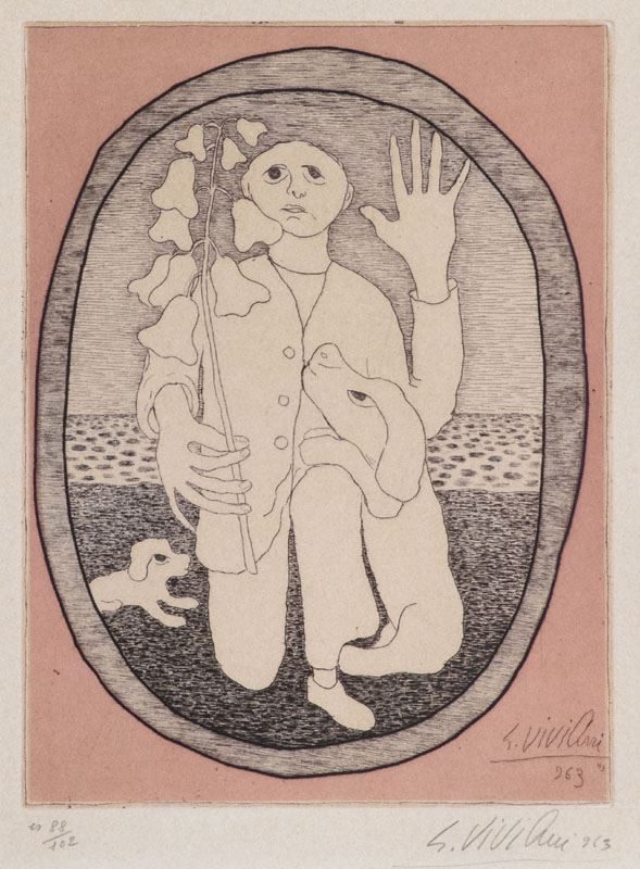 Giuseppe Viviani - Uomo Fiore e Cane