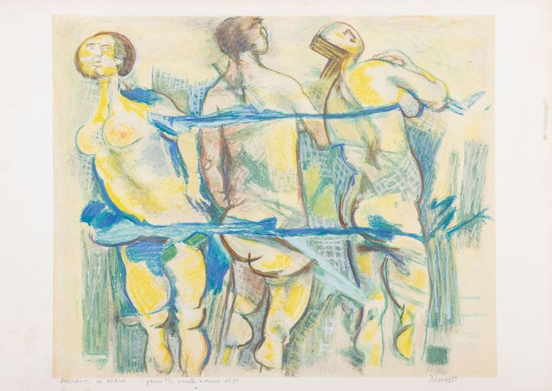 Fausto Pirandello - Bagnanti in Acqua