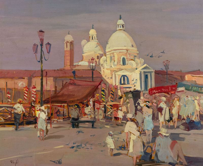 Dino Pelagatti - Venezia, Turisti in Visita