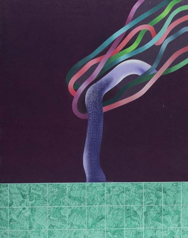 Gottardo Ortelli : Senza titolo  (1970)  - Olio su tela - Asta Arte Moderna e Contemporanea, '800 e'900 - Fabiani Arte