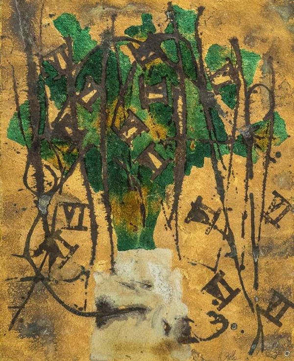 Andrea Stella : Vaso di fiori  - Asta Asta a tempo di Arte Moderna e Contemporanea  - Fabiani Arte