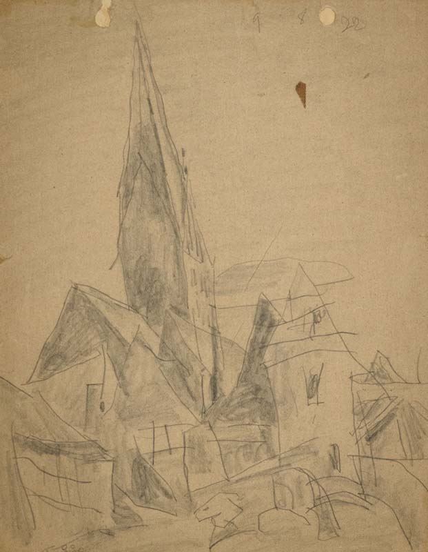 Lyonel Feininger - Church Of St. Johannis, Luneburg