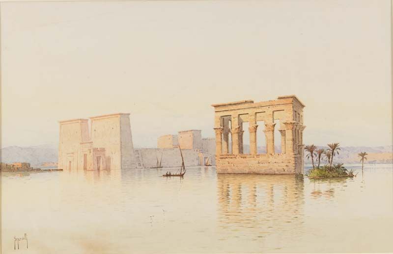 Spyridon Scarvelli - Porta di Tolomeo III a Karnak