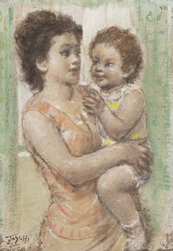 Ermanno Toschi - Mamma con Bambino