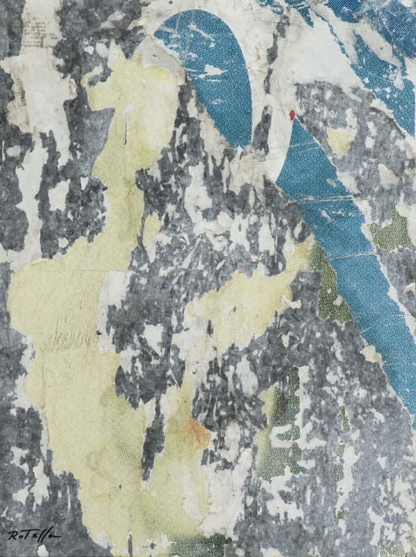Mimmo Rotella - Ovale Blu
