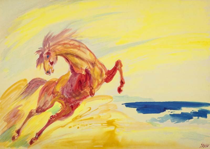 Aligi Sassu - Cavallo