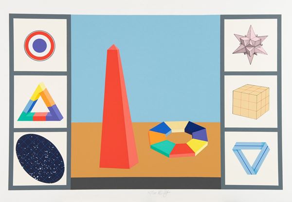 Lucio Del Pezzo : Senza titolo  - Asta Asta di Arte Moderna e Contemporanea - dipinti, disegni e multipli - Fabiani Arte