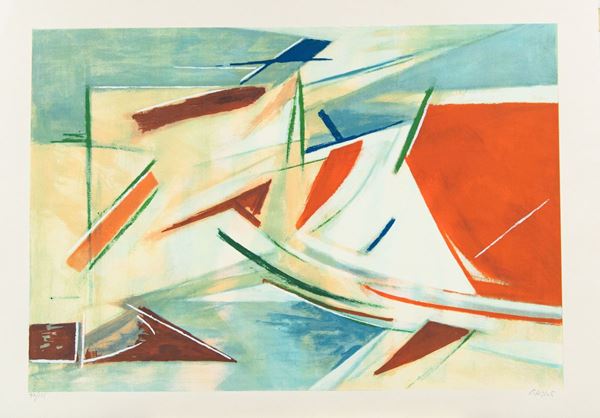 Armando Pizzinato : Senza titolo  - Litografia su carta - Asta Asta di Arte Moderna e Contemporanea - dipinti, disegni e multipli - Fabiani Arte