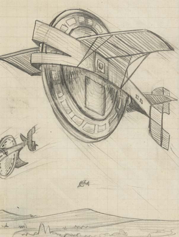 Ernesto Michahelles Thayaht - Volo Futurista
