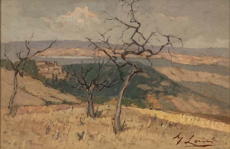Giovanni Lomi - Agosto - Campagna Toscana