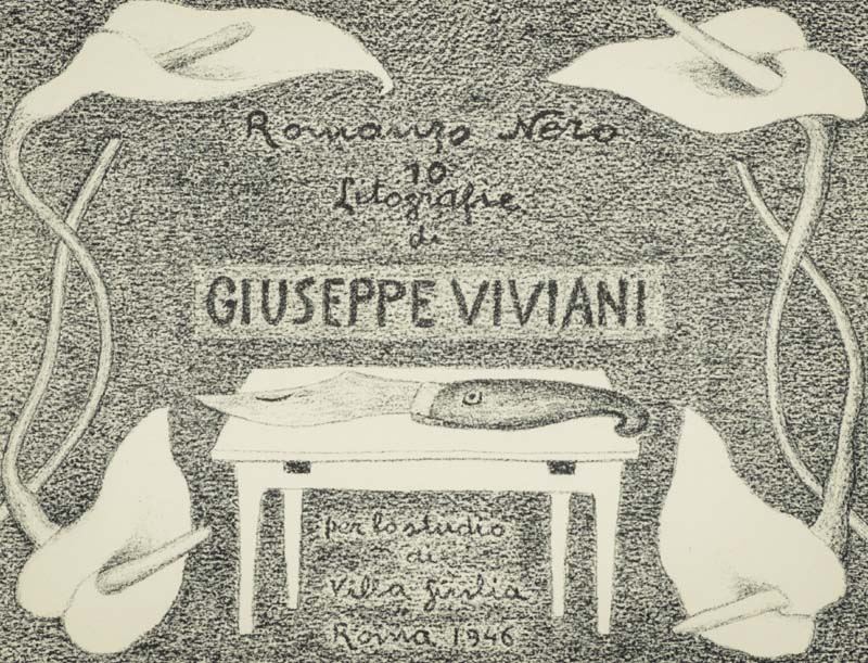 Giuseppe Viviani - Da Romanzo Nero, Frontespizio