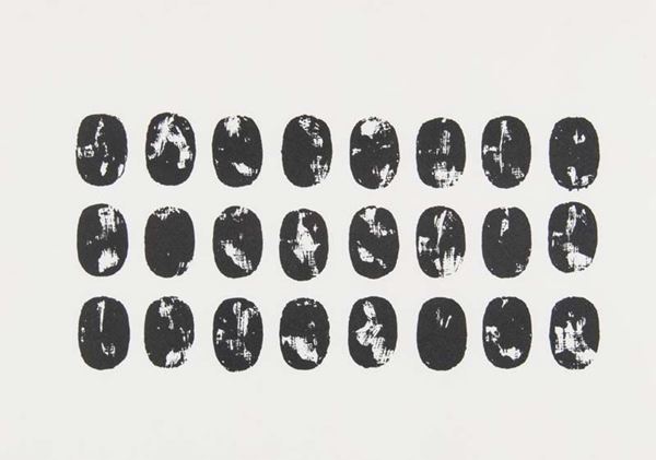 Turi Simeti : Ovali neri  (1970)  - Asta Arte Moderna e Contemporanea - Fabiani Arte