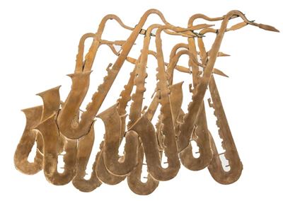 Basrelief Saxophones