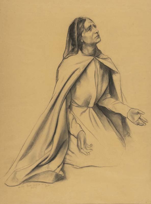Baccio Maria Bacci - Donna in Preghiera
