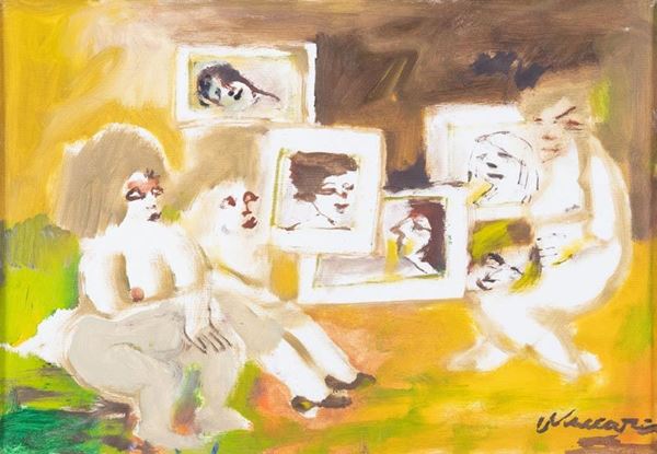 Mino Maccari : Senza titolo  (Anni 70')  - Asta Arte Moderna e Contemporanea , '800 e '900 - Fabiani Arte