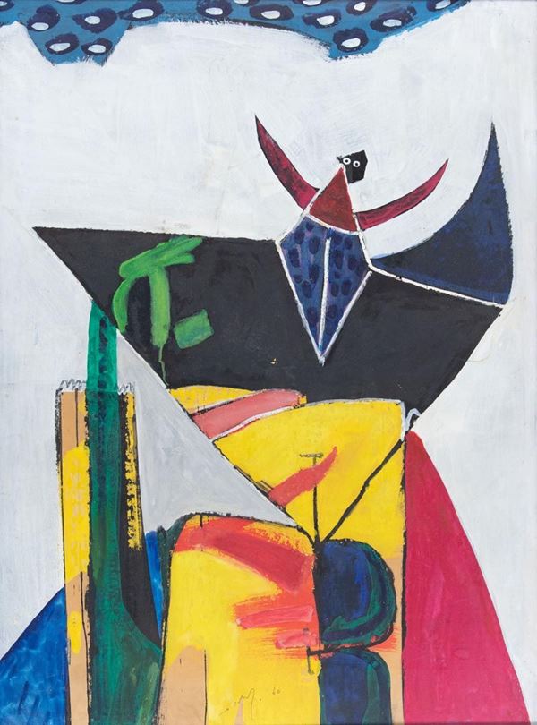 Gianni Dova : Composizione  (1960)  - Asta Arte Moderna e Contemporanea , '800 e '900 - Fabiani Arte