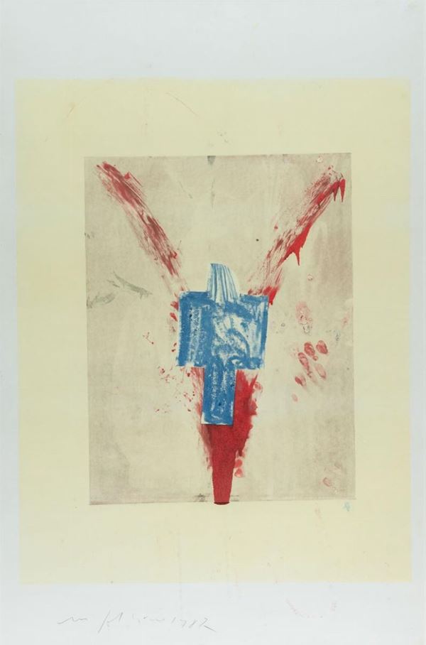 Mimmo Paladino : Senza titolo  (1987)  - Asta Arte Moderna e Contemporanea , '800 e '900 - Fabiani Arte