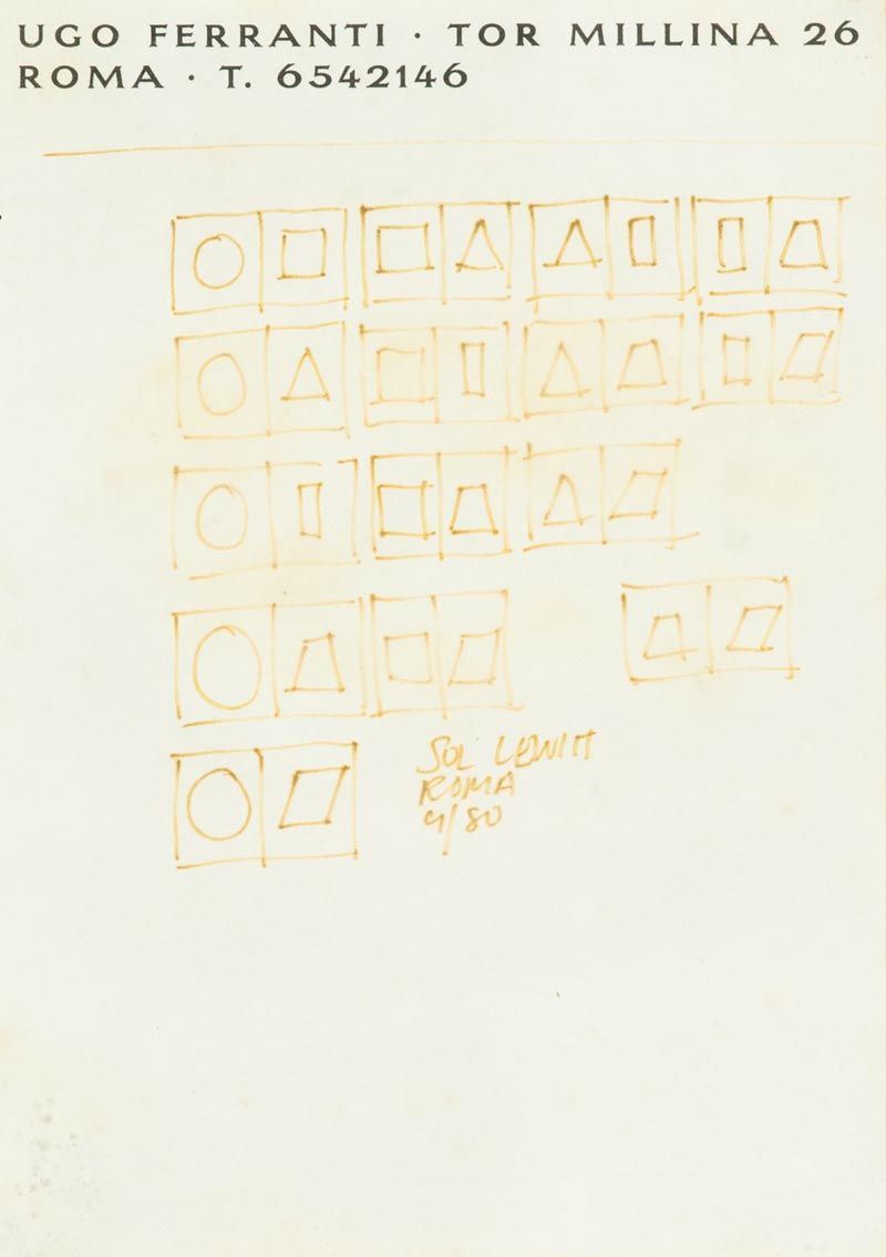 Sol Lewitt - Senza Titolo
