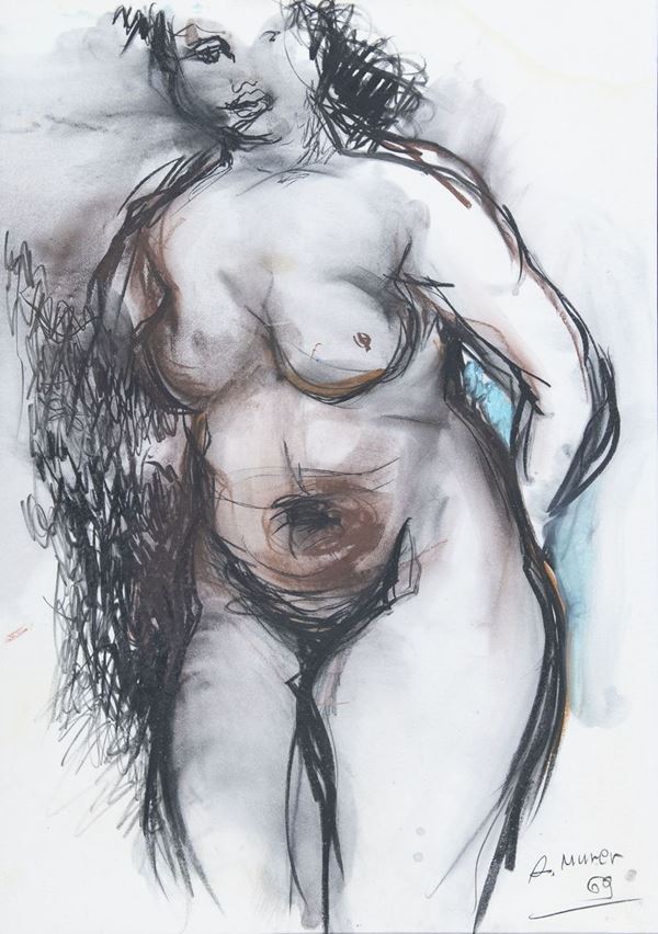 Augusto Murer : Nudo di donna  (1969)  - Asta Asta a tempo di Arte Moderna e Contemporanea - Fabiani Arte