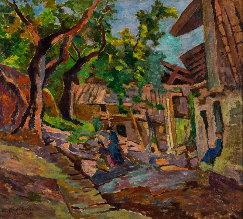 Ulvi Liegi - Cascina con Figure