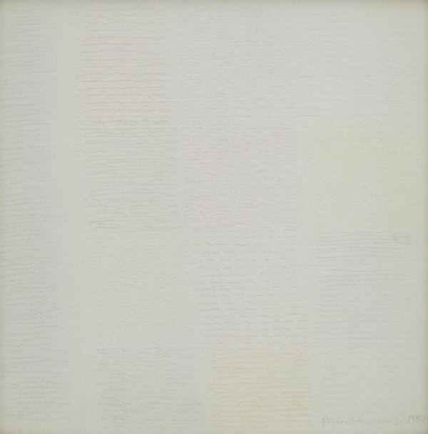 Riccardo Guarneri : Riquadri  (1980)  - Matite su cartoncino - Asta  Arte Moderna e Contemporanea,  '800  e  '900 - Fabiani Arte