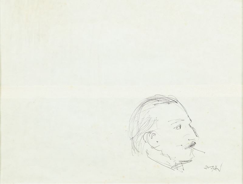 Alberto Sughi - Ritratto di Bellonzi