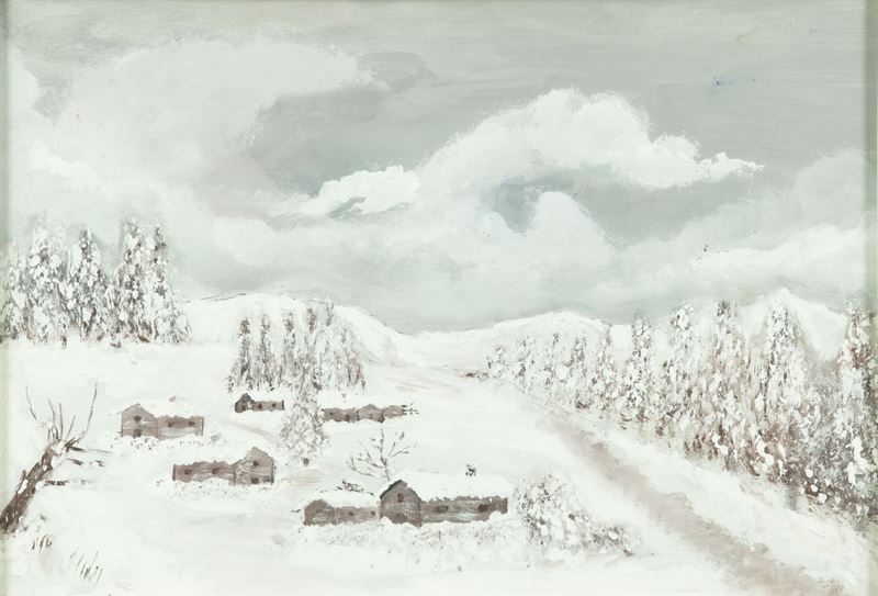 Mario Lucchesi - Paesaggio Innevato