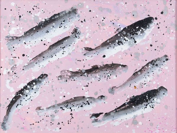 Massimo Barzagli : Impressioni di pesci  - Asta Asta a tempo di Arte Moderna e Contemporanea - Fabiani Arte