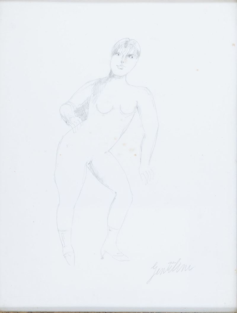 Franco Gentilini - Nudo
