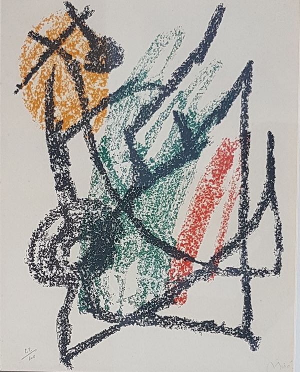 Joan Mir&#242; : Je travaille comme un jardinier  (1963)  - Asta Asta a tempo di Arte Moderna e Contemporanea - Fabiani Arte