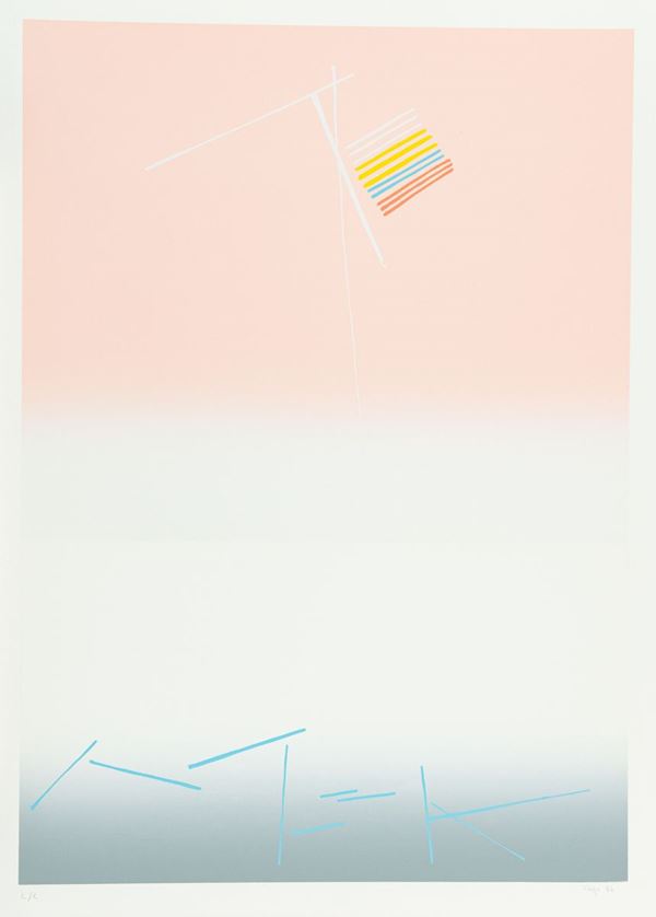 Valentino Vago : Senza titolo  (1986)  - Serigrafia su carta - Asta Asta di Arte Moderna e Contemporanea - dipinti, disegni e multipli - Fabiani Arte