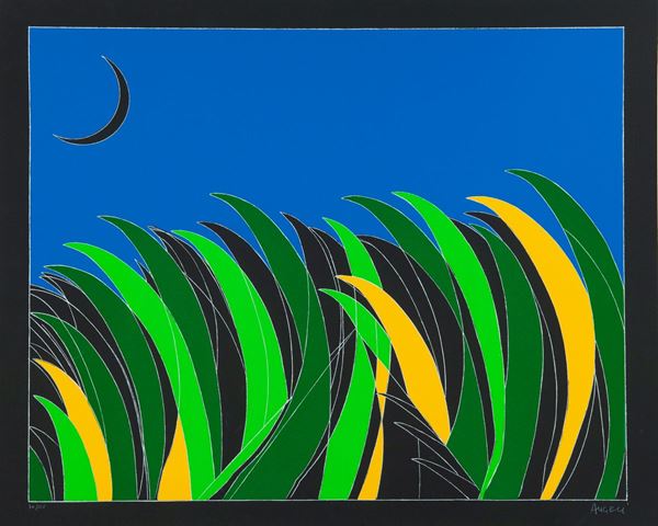 Franco Angeli : Senza titolo  - Serigrafia su cartoncino - Asta Asta di Arte Moderna e Contemporanea - dipinti, disegni e multipli - Fabiani Arte