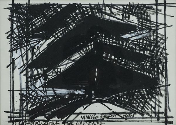 Vinicio Berti : Costruzione per l&#39;avvenire  (1981)  - Asta Asta 81 di Arte Moderna e Contemporanea - Fabiani Arte