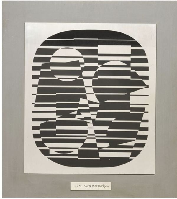 Victor Vasarely : Zeta  (1955)  - Asta Asta a tempo di Arte Moderna e Contemporanea - Fabiani Arte