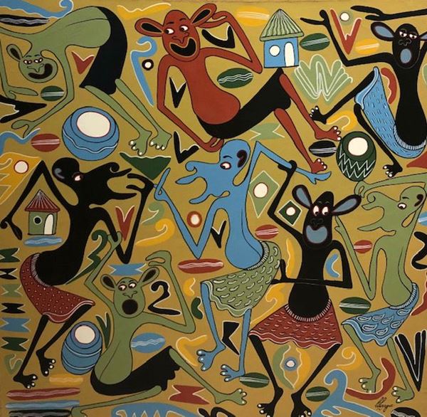 George Lilanga : Mimi mponekana muongo, ila ukweli utaonekana baada e  - Asta Asta a tempo di Arte Moderna e Contemporanea  - Fabiani Arte