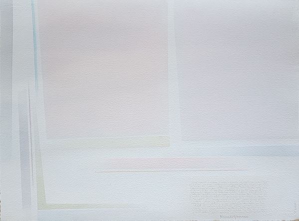 Riccardo Guarneri : Raddoppio a toni caldi  (2012)  - Tecnica mista su cartone - Asta Asta a tempo di Arte Moderna e Contemporanea  - Fabiani Arte